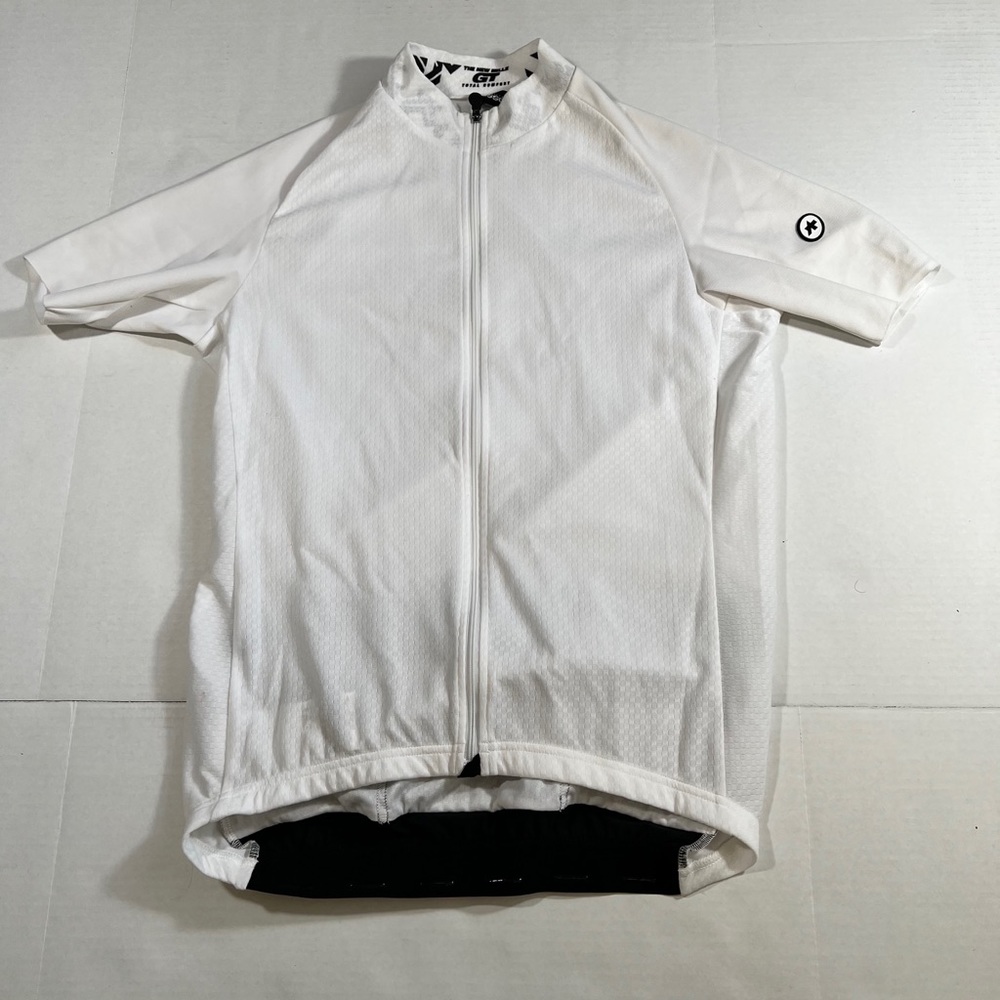 White Short Sleeve Cycling Jersey - Unbranded